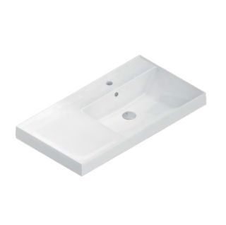 Раковина Kerama Marazzi Cubo 90 R CU.wb.90rh Белая глянцевая